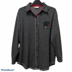 Blast “I love cats and dogs and...” Button Down Shirt M